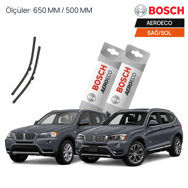 Bmw X3 Silecek (2011-2017 F25) Bosch Aeroeco Ön Silecek Takımı 