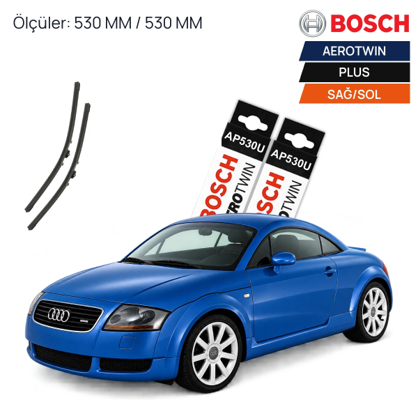 Audi TT Silecek (2003-2006) Bosch Aerotwin Plus Ön Silecek Takımı 