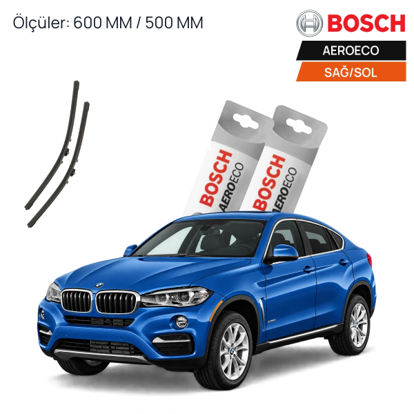 Bmw X6 F16/F86 Silecek (2015-2017) Bosch Aeroeco Ön Silecek Takımı 
