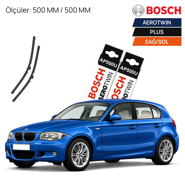 Bmw 1 Serisi Silecek (2004-2011 E81-E87) Bosch Aerotwin Plus Ön Silecek Takımı 