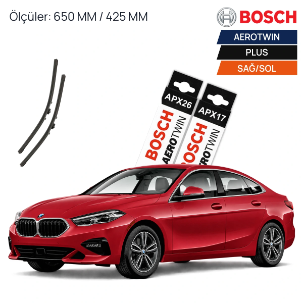 Bmw 2 Serisi F44 Silecek (2020-2025) Bosch Aerotwin Plus Ön Silecek Takımı 