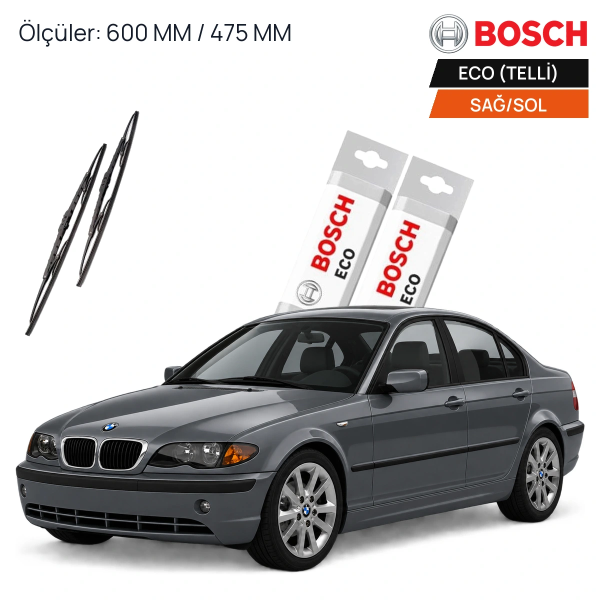 Bmw E46 Silecek (1998-2005) Bosch Eco Ön Silecek Takımı 