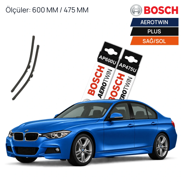 Bmw F30 Silecek (2012-2019) Bosch Aerotwin Plus Ön Silecek Takımı 