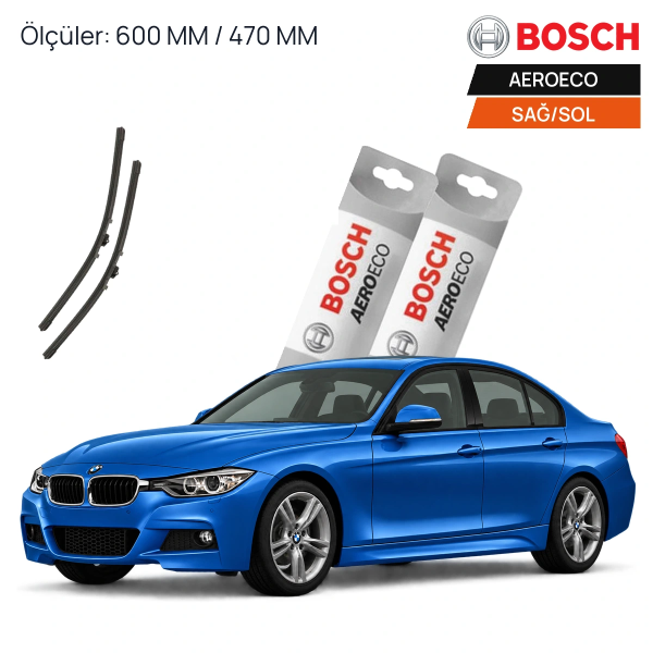 Bmw F30 Silecek (2012-2019) Bosch Aeroeco Ön Silecek Takımı 