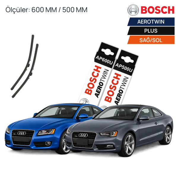 Audi A5 Silecek (2009-2024) Bosch Aerotwin Plus Ön Silecek Takımı 